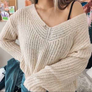 Cream sweater